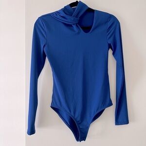 Never worn - Zara Blue cut out bodysuit new without tags